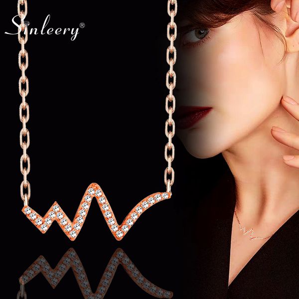pendant necklaces sinleery fashion wave necklace micro paved crystal heartbeat for women rose gold silver color chain xl005 ssa
pendant necklaces sinleery fashion wave necklace micro paved crystal heartbeat for women rose gold silver color chain xl005 ssa