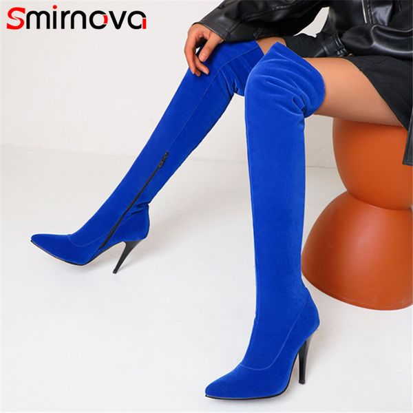 smirnova 2020 over the knee boots women pointed toe zip thin high heels long boots ladies party wedding shoes, Black
smirnova 2020 over the knee boots women pointed toe zip thin high heels long boots ladies party wedding shoes, Black
