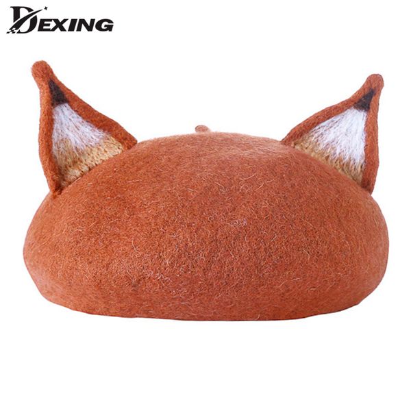 ladies handmade cat ear 100% wool beret cutre autumn winter hat for women novelty animal painter hat wedding cap, Blue;gray
ladies handmade cat ear 100% wool beret cutre autumn winter hat for women novelty animal painter hat wedding cap, Blue;gray