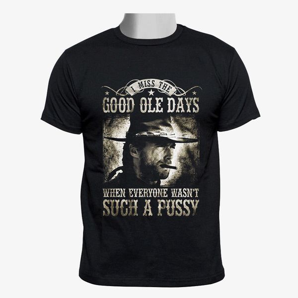 i miss the good ole days - clint eastwood black t-shirt size s-3xl men's t-shirts summer style fashion swag men t shirts
i miss the good ole days - clint eastwood black t-shirt size s-3xl men's t-shirts summer style fashion swag men t shirts