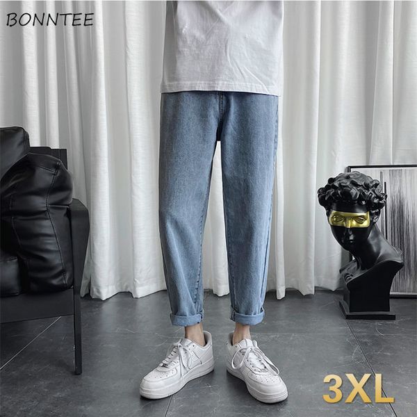 men's jeans men straight baggy plus size 3xl vintage bleached streetwear fashionable solid denim harem trousers for males, Blue
men's jeans men straight baggy plus size 3xl vintage bleached streetwear fashionable solid denim harem trousers for males, Blue