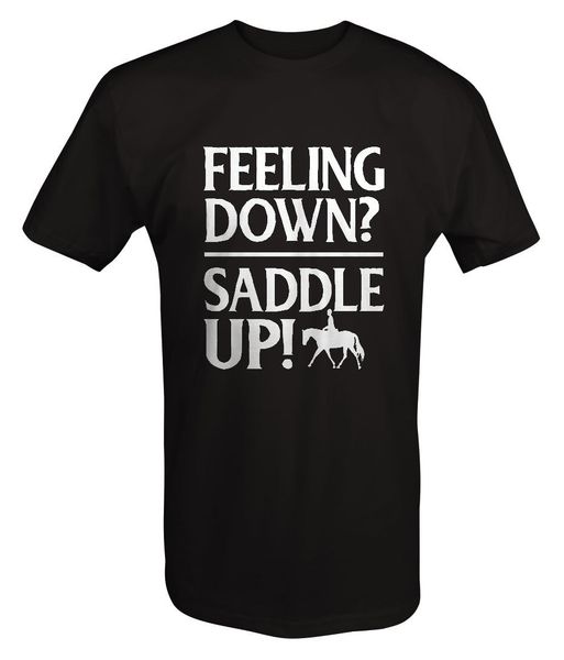2019 горячие продажи 100 хлопок feeling вниз saddle up верховая езда верховая терапия футболка summer style tee shirt
2019 горячие продажи 100 хлопок feeling вниз saddle up верховая езда верховая терапия футболка summer style tee shirt