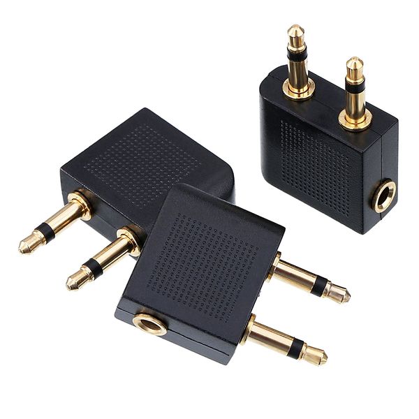 3x universal noise cancelling headphone earphone aircraft plug conversion jack adapter plug accessories tools
3x universal noise cancelling headphone earphone aircraft plug conversion jack adapter plug accessories tools
