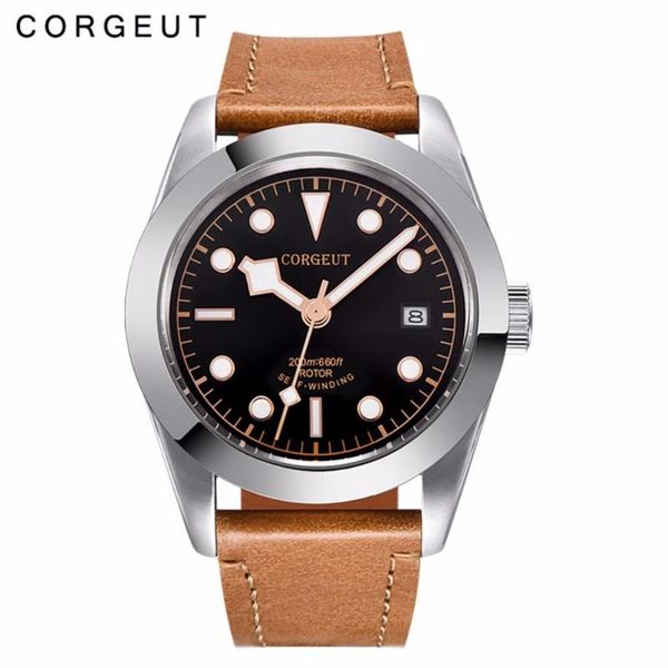 wristwatches corgeut men automatic mechanical watch luxury brand sport clock fashion &casual leather man self-wind watches 2021a, Slivery;brown
wristwatches corgeut men automatic mechanical watch luxury brand sport clock fashion &casual leather man self-wind watches 2021a, Slivery;brown