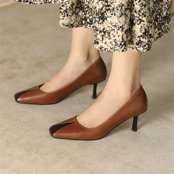 dress shoes pxelena european women stiletto high heels pumps genuine leather party daily office lady square toe mixed color, Black
dress shoes pxelena european women stiletto high heels pumps genuine leather party daily office lady square toe mixed color, Black