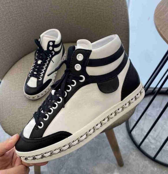 designer new fashion womens metal chain put flat bottoms luxury walk shoes boot sneakers size 35-40, Black
designer new fashion womens metal chain put flat bottoms luxury walk shoes boot sneakers size 35-40, Black