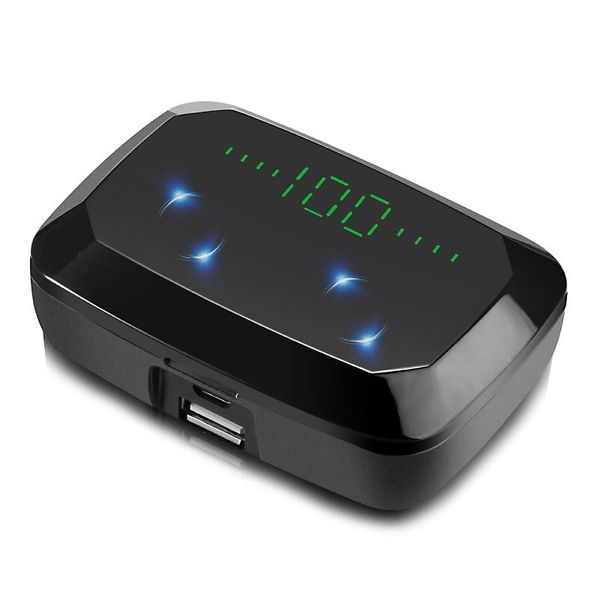 m11 tws wireless bluetooth earphones v5.0 ipx7 waterproof earbuds 3600mah power bank with led digital display binaural hd call for iphone 12