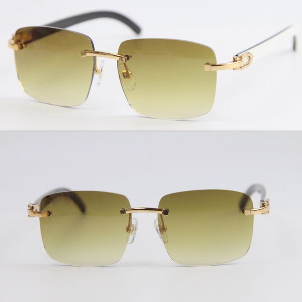 rimless t8300816 black white buffalo horn sunglasses men women glasses frame outdoors driving glasses c decoration gold frame glasses, White;black
rimless t8300816 black white buffalo horn sunglasses men women glasses frame outdoors driving glasses c decoration gold frame glasses, White;black