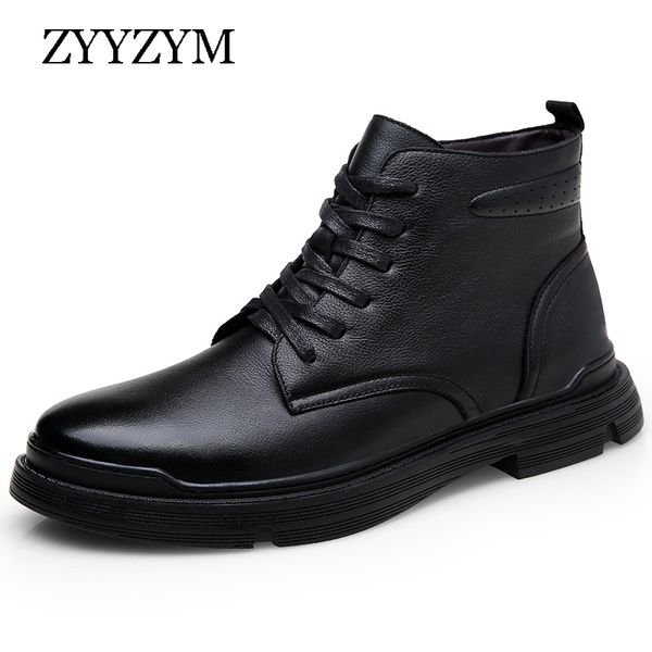 zyyzym boots mens autumn winter lace up style black leather snow shoes ankle plush keep warm soft bottom casual man boots
zyyzym boots mens autumn winter lace up style black leather snow shoes ankle plush keep warm soft bottom casual man boots