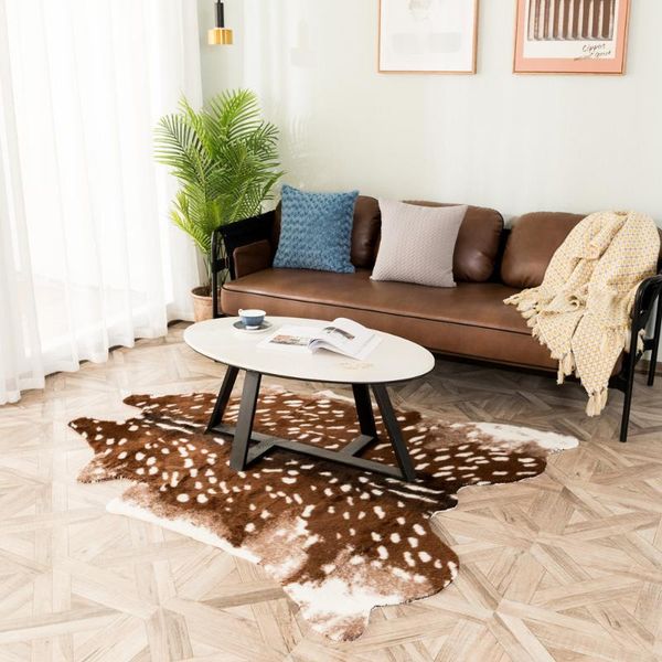 carpets 2021 faux deer printed carpet velvet imitation leather rugs cowhide animal skins natural shape decoration mats
carpets 2021 faux deer printed carpet velvet imitation leather rugs cowhide animal skins natural shape decoration mats