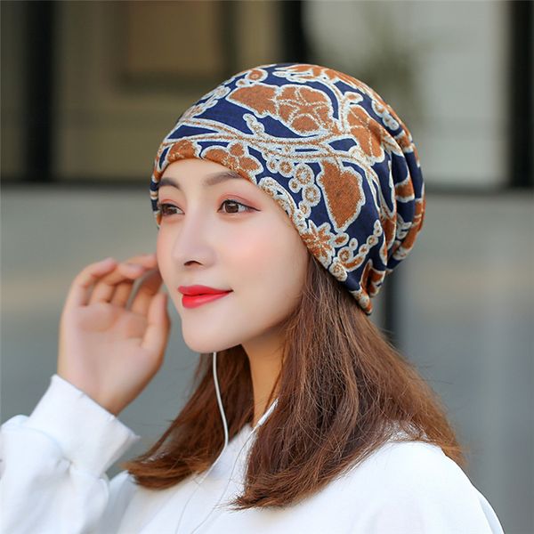 new style winter thick floral print breathable knitted hat warm soft wear gentle women sleeve beanies casual hats neck gaiter, Blue;gray
new style winter thick floral print breathable knitted hat warm soft wear gentle women sleeve beanies casual hats neck gaiter, Blue;gray