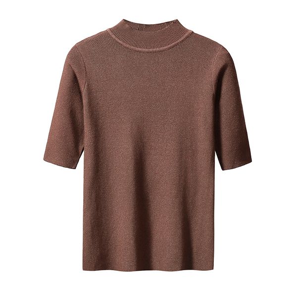 women's sweaters 2021 autumn winter women half sleeve ins turtleneck knit, White;black
women's sweaters 2021 autumn winter women half sleeve ins turtleneck knit, White;black