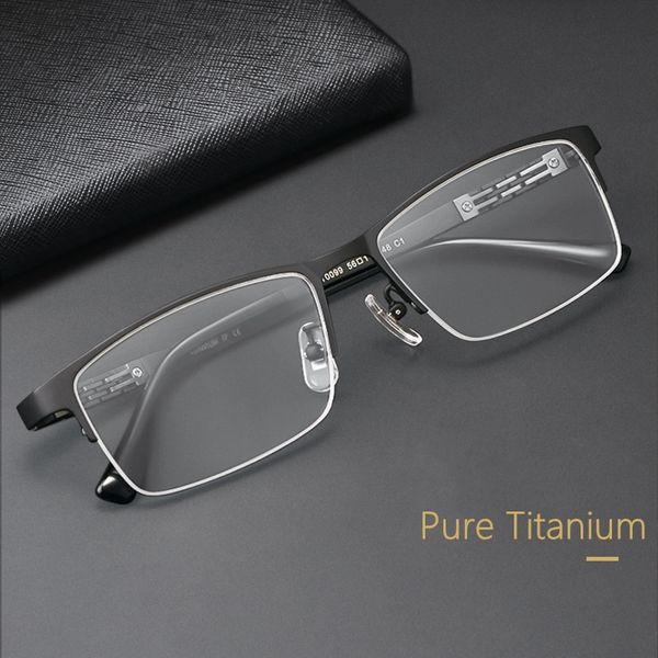 pure titanium half-кадр очков мужской близорукость очки по рецепту сверхлегким и супер упругих лапкам оптического ht0099, Black
pure titanium half-кадр очков мужской близорукость очки по рецепту сверхлегким и супер упругих лапкам оптического ht0099, Black
