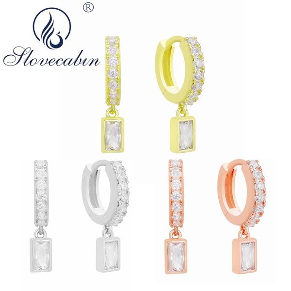 hoop & huggie slovecabin pave 925 sterling silver huggies earrings with square crystal for women wedding fine jewelry making, Golden;silver
hoop & huggie slovecabin pave 925 sterling silver huggies earrings with square crystal for women wedding fine jewelry making, Golden;silver