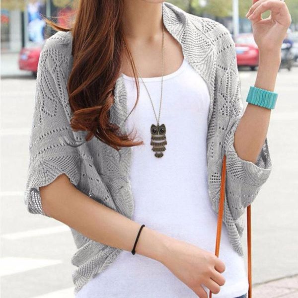 women's knits & tees 6 colors summer fashion women cardigan hollow out sweater clothes soild sweaters casual knit elegent, White
women's knits & tees 6 colors summer fashion women cardigan hollow out sweater clothes soild sweaters casual knit elegent, White