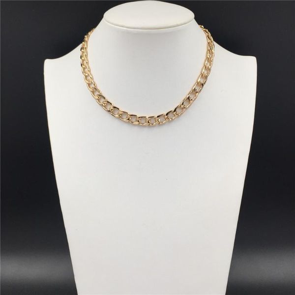chunky gold color plating bare chain necklace for women punk elegant casual chic decoration vintage jewelry accessory, Silver
chunky gold color plating bare chain necklace for women punk elegant casual chic decoration vintage jewelry accessory, Silver