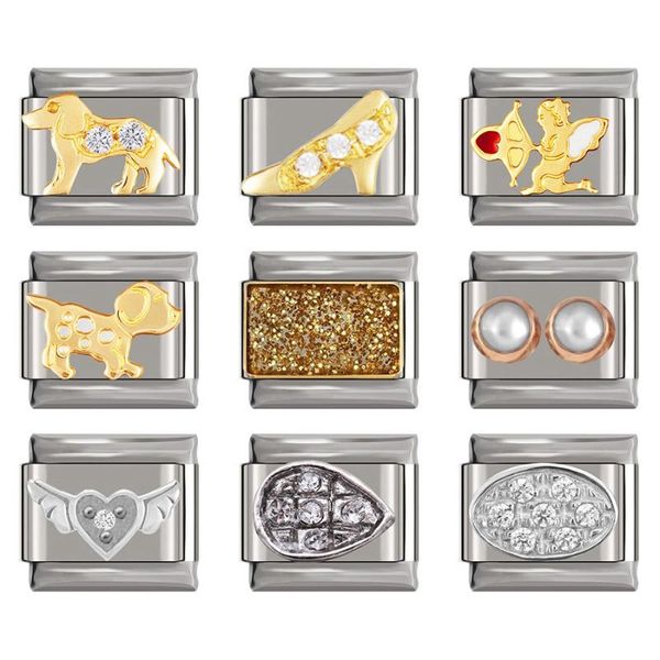 charms fyour 9mm dog angle wing love dazzling cz italian bracelet charm links for stainless steel bangle jewelry making dj223, Bronze;silver
charms fyour 9mm dog angle wing love dazzling cz italian bracelet charm links for stainless steel bangle jewelry making dj223, Bronze;silver