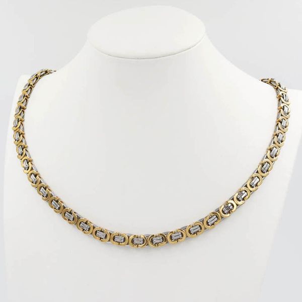1 jewelry 6mm necklace for men women gold color stainless steel box chain byzantine men fashion beautiful jewelry, Silver
1 jewelry 6mm necklace for men women gold color stainless steel box chain byzantine men fashion beautiful jewelry, Silver