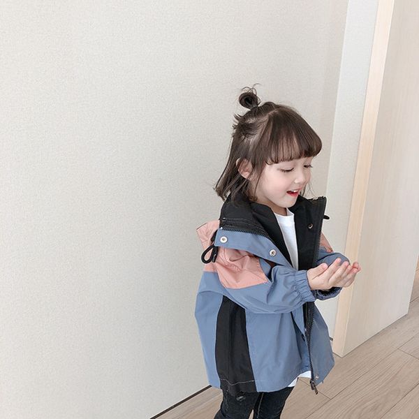 dfxd 2020 korean children clothes girls windbreaker autumn new fashion patchwork hooded jackets toddler coats for 2-8year girls, Blue;gray
dfxd 2020 korean children clothes girls windbreaker autumn new fashion patchwork hooded jackets toddler coats for 2-8year girls, Blue;gray