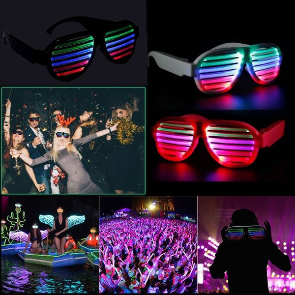 light up disco glasses sound music rechargeable shutter shades rave led glasses x7ya, Black
light up disco glasses sound music rechargeable shutter shades rave led glasses x7ya, Black