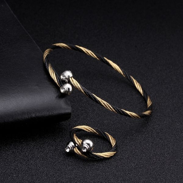 charm bracelets unique braided women stainless steel open cuff brand sporty chain link crystal female ladies jewelry, Golden;silver
charm bracelets unique braided women stainless steel open cuff brand sporty chain link crystal female ladies jewelry, Golden;silver