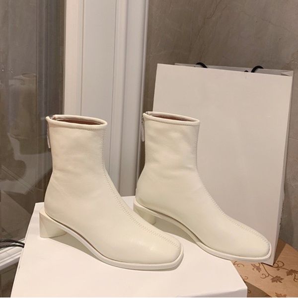 solid colors ankle boots brand design women shoes new fashion square heels zipper boots, Black
solid colors ankle boots brand design women shoes new fashion square heels zipper boots, Black