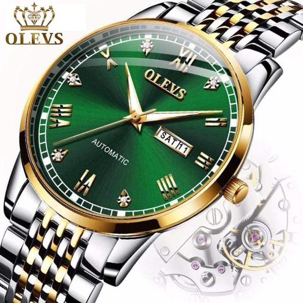 business mechanical watch men green automatic tourbillon watch date fashion stainless steel week watches men relogio masculino, Slivery;brown
business mechanical watch men green automatic tourbillon watch date fashion stainless steel week watches men relogio masculino, Slivery;brown