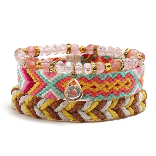 1set 3 pcs mix leather classic bracelet woman multi-layer bracelet ladies bohemia casual mens bracelets jewelry accessories, Golden;silver
1set 3 pcs mix leather classic bracelet woman multi-layer bracelet ladies bohemia casual mens bracelets jewelry accessories, Golden;silver