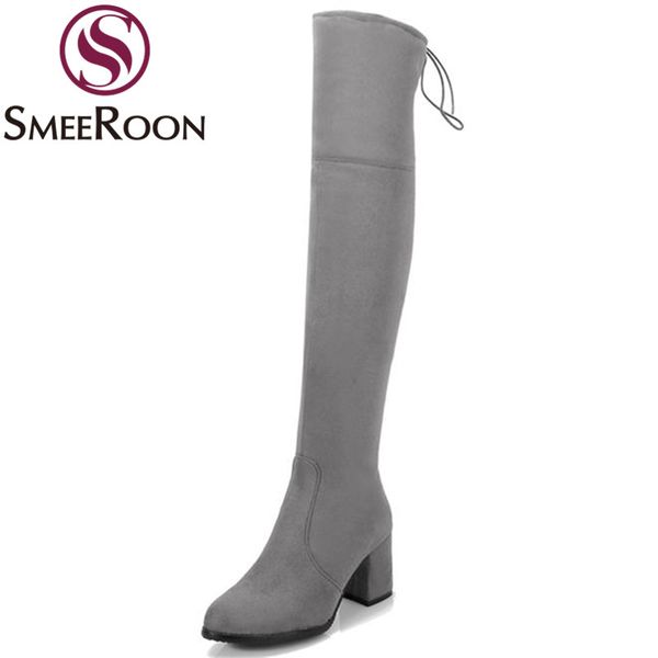 boots smeeroon thigh high woman look slimmer round toe flock over the knee zipper quality winter womens shoes, Black
boots smeeroon thigh high woman look slimmer round toe flock over the knee zipper quality winter womens shoes, Black