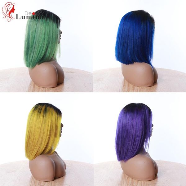 lace wigs blue/green/purple/yellow straight bob front 613 wig short human hair, Black;brown
lace wigs blue/green/purple/yellow straight bob front 613 wig short human hair, Black;brown