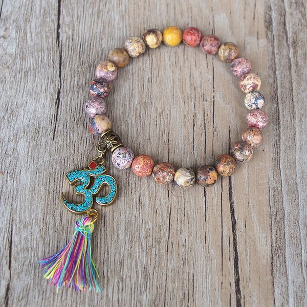 handmade tibetan buddhism natural stone chakra mala bracelet tassel om beaded strand bracelet for women men, Golden;silver
handmade tibetan buddhism natural stone chakra mala bracelet tassel om beaded strand bracelet for women men, Golden;silver