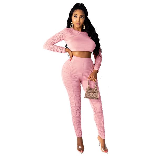 stacked pants slim womens 2pcs spring solid colors o-neck long sleeve casual women clothing 2 pieces, White
stacked pants slim womens 2pcs spring solid colors o-neck long sleeve casual women clothing 2 pieces, White