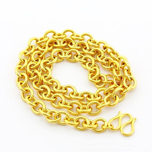 24k gold filled solid necklace curb chains link necklaces female accessories fashion jewelry 2020, Silver
24k gold filled solid necklace curb chains link necklaces female accessories fashion jewelry 2020, Silver