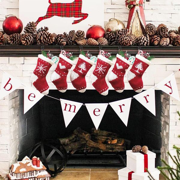 1pcs red christmas gift stockings knit candy bags stocking for christmas tree hanging decorations
1pcs red christmas gift stockings knit candy bags stocking for christmas tree hanging decorations