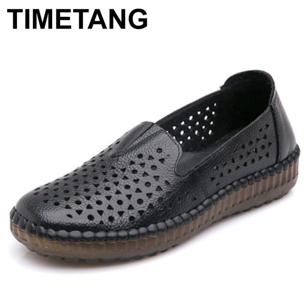 timetang summer breathable genuine leather flat shoes for women slip-on loafers ladies round toe hollow summer flats shoese817, Black
timetang summer breathable genuine leather flat shoes for women slip-on loafers ladies round toe hollow summer flats shoese817, Black