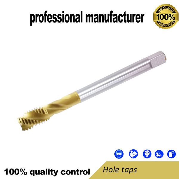 german standard titanium-plated cobalt-containing spiral taps with thick handle din371 fine handle din376 spiral groove tapping
german standard titanium-plated cobalt-containing spiral taps with thick handle din371 fine handle din376 spiral groove tapping