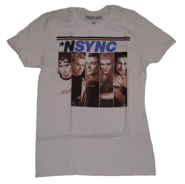 nsync white graphic t-shirt