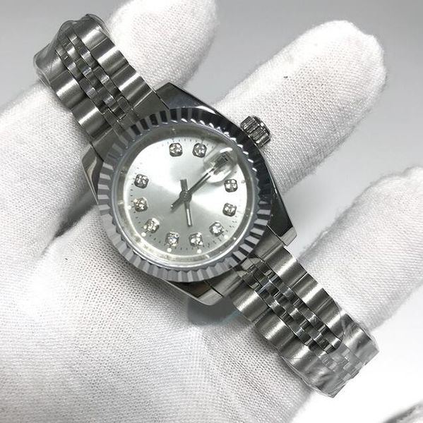 luxury diamonds watch 28mm size women watchs automatic movement date stainless steel strap lady watches sapphire glass luminous wristwatch w, Slivery;brown
luxury diamonds watch 28mm size women watchs automatic movement date stainless steel strap lady watches sapphire glass luminous wristwatch w, Slivery;brown