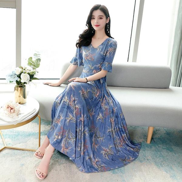 casual dresses 2021 spring summer green floral boho maxi dress vintage 4xl plus size runway midi elegant women bodycon party vestidos, Black;gray
casual dresses 2021 spring summer green floral boho maxi dress vintage 4xl plus size runway midi elegant women bodycon party vestidos, Black;gray