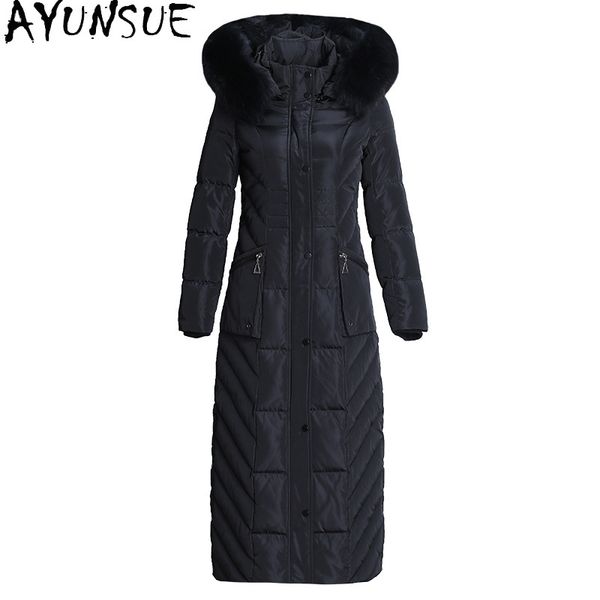 ayunsue coat female winter women x-long 90%white duck down jackets woman real fur collar parkas thick coats ropa mujer tn260, Black
ayunsue coat female winter women x-long 90%white duck down jackets woman real fur collar parkas thick coats ropa mujer tn260, Black