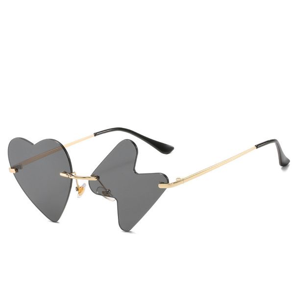 sunglasses luxury fashion heart women rimless funny sun glasses shades heartbeat personality vintage mirror eyewear female uv400, White;black
sunglasses luxury fashion heart women rimless funny sun glasses shades heartbeat personality vintage mirror eyewear female uv400, White;black
