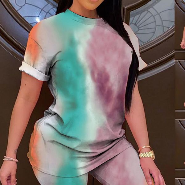 женщина 2 бюстье 2020 женская мода сыпучие tie краситель печати короткие рукава шорты 2 шт спортивный костюм наборы, Gray 
женщина 2 бюстье 2020 женская мода сыпучие tie краситель печати короткие рукава шорты 2 шт спортивный костюм наборы, Gray