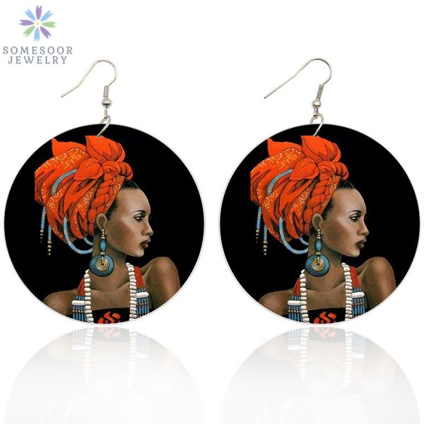 somesoor african headwrap woman wooden drop earrings black queen afro natural hair double sides painted jewelry for lady gifts, Silver
somesoor african headwrap woman wooden drop earrings black queen afro natural hair double sides painted jewelry for lady gifts, Silver