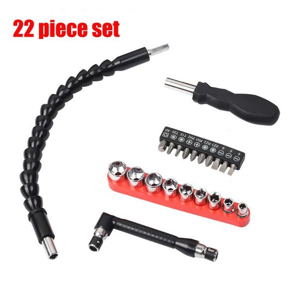 22-piece set of multifunctional screwdriver socket plum screwdriver universal soft shaft electric drill accessories
22-piece set of multifunctional screwdriver socket plum screwdriver universal soft shaft electric drill accessories