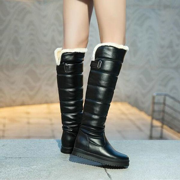 boots russia winter women warm knee high round toe fur ladies fashion thigh snow shoes waterproof botas drop ship, Black
boots russia winter women warm knee high round toe fur ladies fashion thigh snow shoes waterproof botas drop ship, Black
