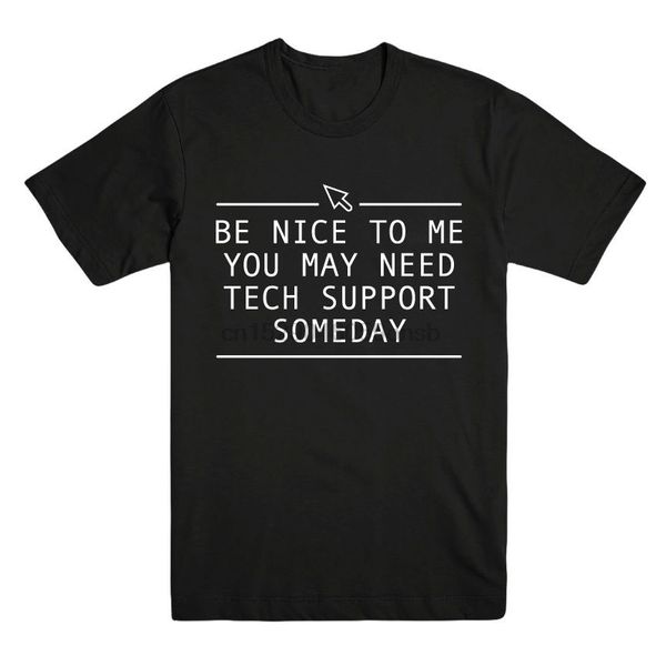 funny tech support printed mens t shirt novelty gift tee computer geek smart