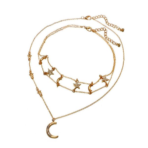 женщины ожерелье заявление нержавеющей стали star moon rhinestone геометрическая ключицы цепи ожерелье pentagram золото старинных подвеска, Silver
женщины ожерелье заявление нержавеющей стали star moon rhinestone геометрическая ключицы цепи ожерелье pentagram золото старинных подвеска, Silver