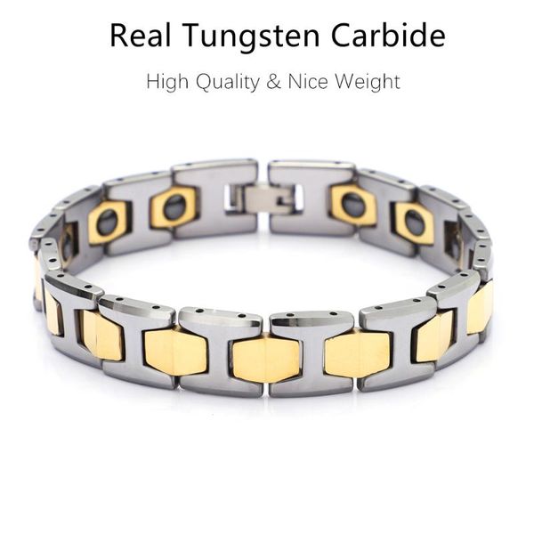 12mm silver plated tungsten carbide bracelet gold polished buckle health magnet bangle, Black
12mm silver plated tungsten carbide bracelet gold polished buckle health magnet bangle, Black
