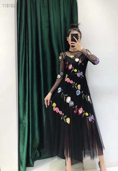 429 xl 2020 summer flora print dress wedding dress long sleeve embroidery prom fashion womens clothes yy, White;black
429 xl 2020 summer flora print dress wedding dress long sleeve embroidery prom fashion womens clothes yy, White;black