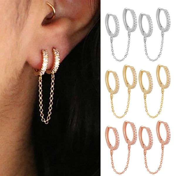 hoop & huggie huitan single simple mini circle link chain women earrings personality shiny cz female daily earring fancy gifts fashion jewel, Golden;silver
hoop & huggie huitan single simple mini circle link chain women earrings personality shiny cz female daily earring fancy gifts fashion jewel, Golden;silver